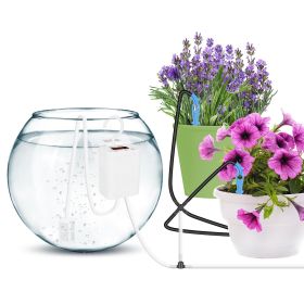 Automatic Plant Watering Device Indoor Drip Irrigation System with LCD Display Rechargeable Plant Watering Device Adjustable Timer for Up to 16 D