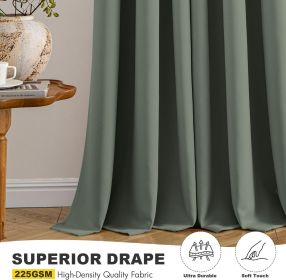 Gold Blackout Curtains for Bedroom Living Room 63 Inches Long 2 Panels
