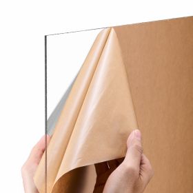 Plexiglass Acrylic Sheets, 2-Pack Plastic Sheet, 24 x 48 Inch 1/8 Inch Thick Clear Plastic Cast Transparent Glass for Crafting Projects