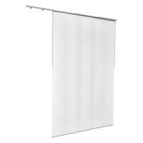 Panel Track Blinds, Extendable Track from 45.8 in to 86 in W, Trimmable Panel Curtains Up to 96 in H