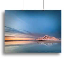 Lofoten Canvas Print or Poster (Type: Poster Print, size: 12" x 8" / 30cm x 20cm (approx))